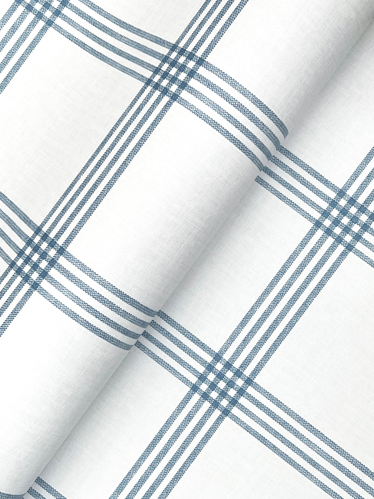 Chesapeake 4192-26993 Twain Denim Plaid Wallpaper