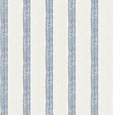 Chesapeake 4192-27428 Mandevilla Blue Vine Stripe Wallpaper