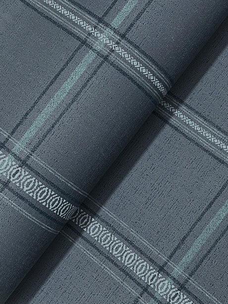 Chesapeake 4192-27605 Auberge Dark Blue Plaid Wallpaper