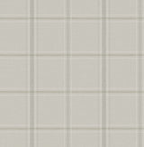 Chesapeake 4192-27608 Auberge Taupe Plaid Wallpaper