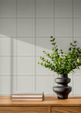 Chesapeake 4192-27608 Auberge Taupe Plaid Wallpaper