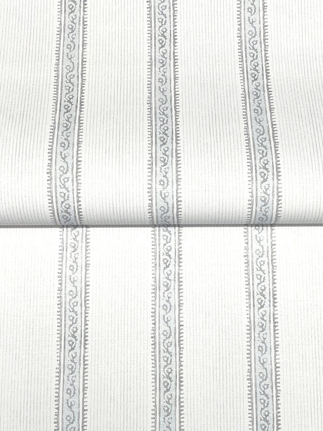 Chesapeake 4192-27690 Mandevilla Light Blue Vine Stripe Wall