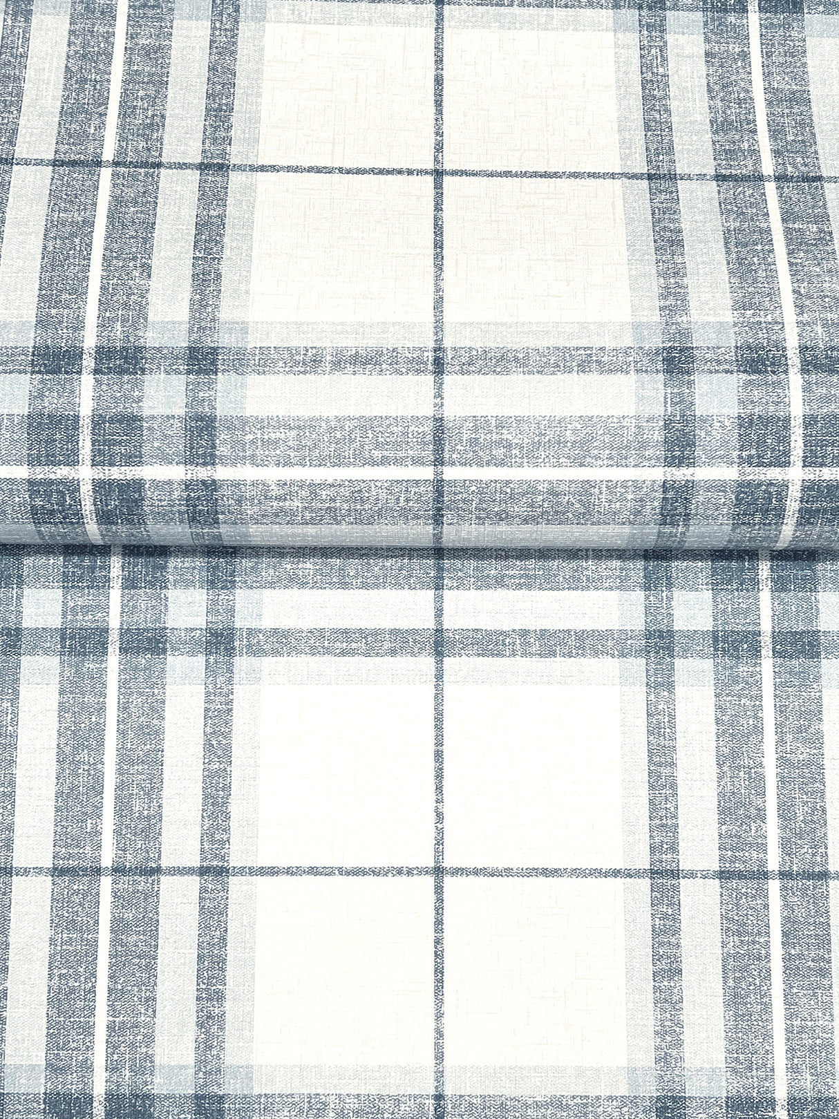Chesapeake 4192-27692 Cabin Check Blue Plaid Wallpaper