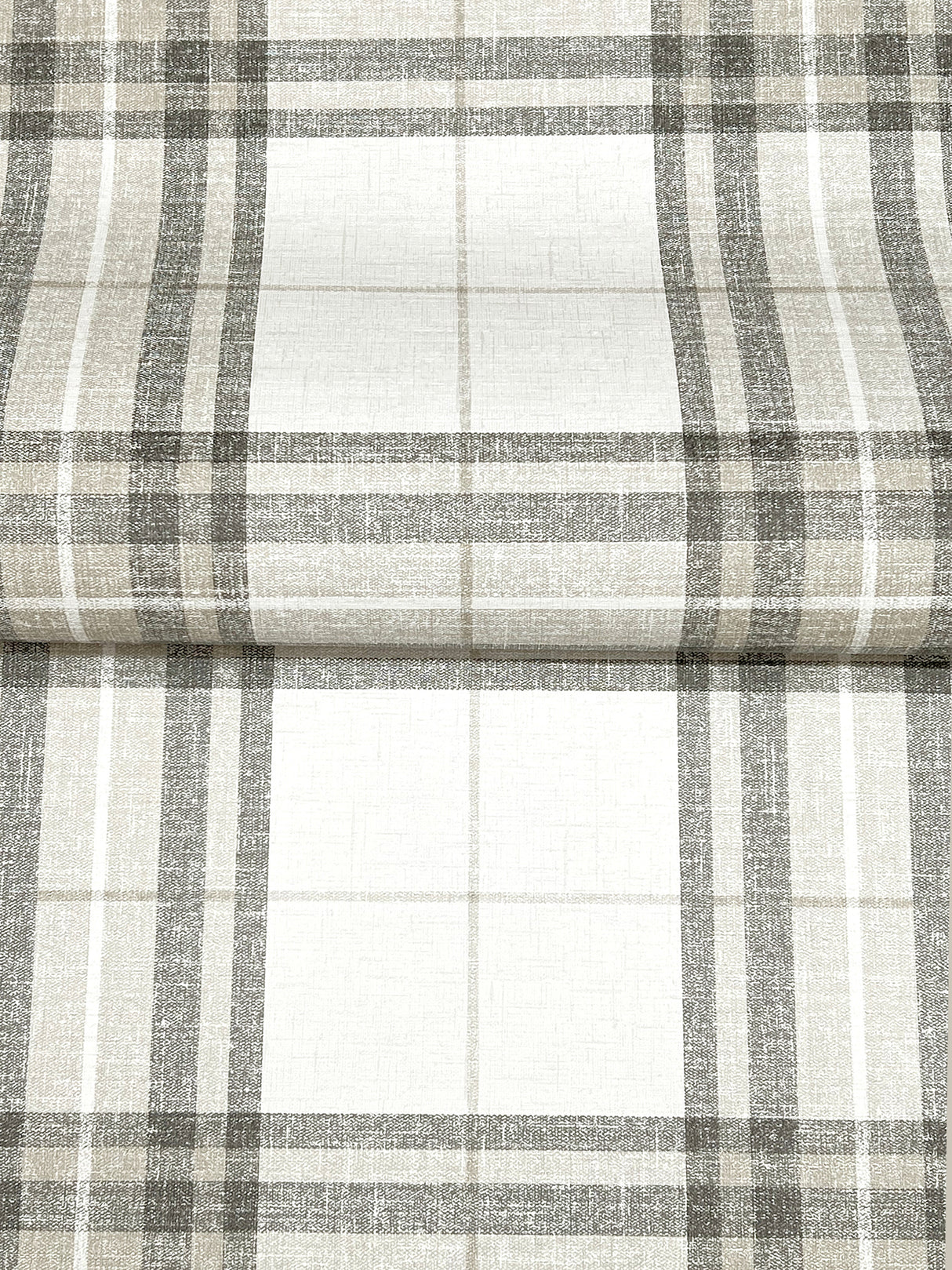 Chesapeake 4192-27694 Cabin Check Charcoal Plaid Wallpaper