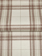 Chesapeake 4192-27696 Cabin Check Rust Plaid Wallpaper