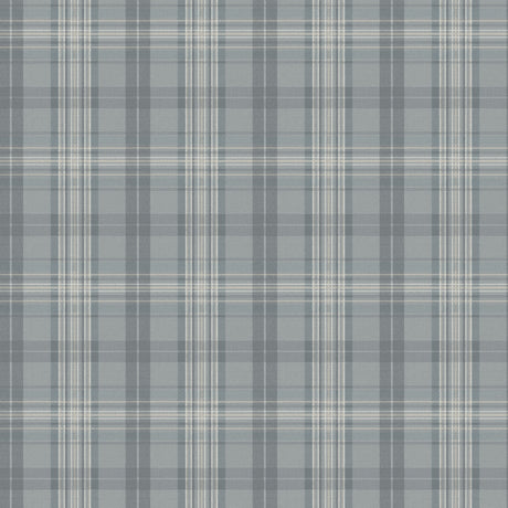 Chesapeake 4192-330214 Austin Slate Plaid Wallpaper