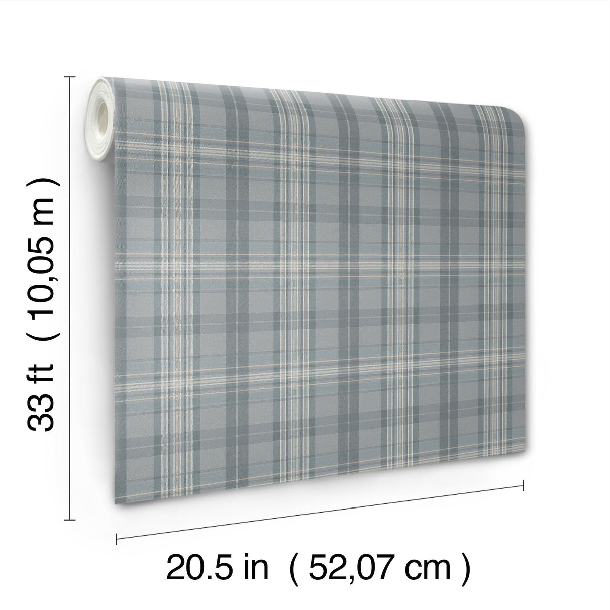 Chesapeake 4192-330214 Austin Slate Plaid Wallpaper