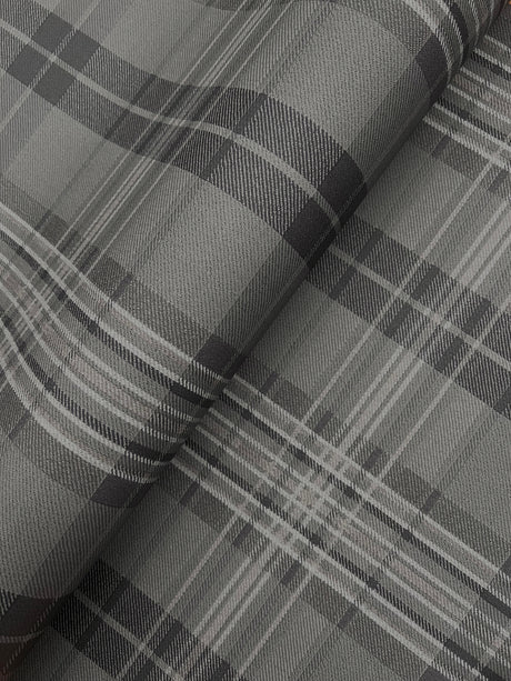 Chesapeake 4192-330215 Austin Charcoal Plaid Wallpaper