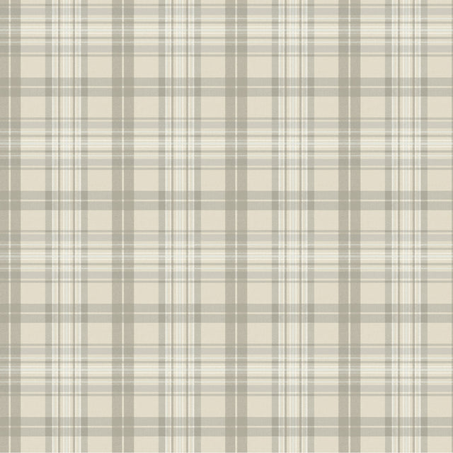 Chesapeake 4192-330216 Austin Beige Plaid Wallpaper