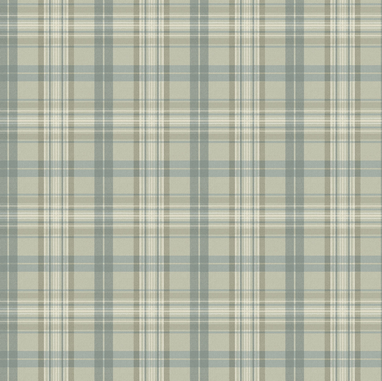 Chesapeake 4192-330217 Austin Sage Plaid Wallpaper