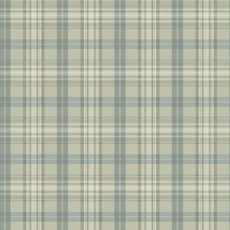 Chesapeake 4192-330217 Austin Sage Plaid Wallpaper