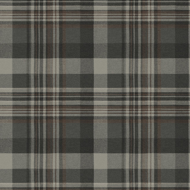 Chesapeake 4192-72632 Dutton Plaid Charcoal Flannel Wallpape