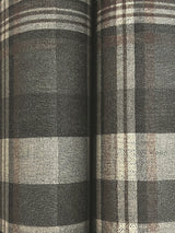 Chesapeake 4192-72632 Dutton Plaid Charcoal Flannel Wallpape