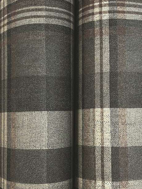 Chesapeake 4192-72632 Dutton Plaid Charcoal Flannel Wallpape