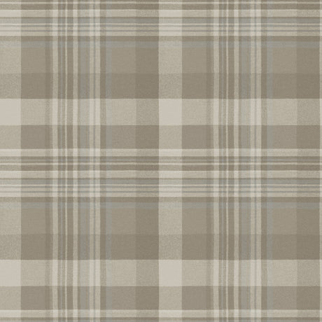 Chesapeake 4192-72633 Dutton Plaid Light Brown Flannel Wallp