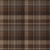 Chesapeake 4192-72636 Dutton Plaid Rust Flannel Wallpaper