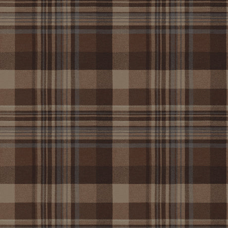 Chesapeake 4192-72636 Dutton Plaid Rust Flannel Wallpaper