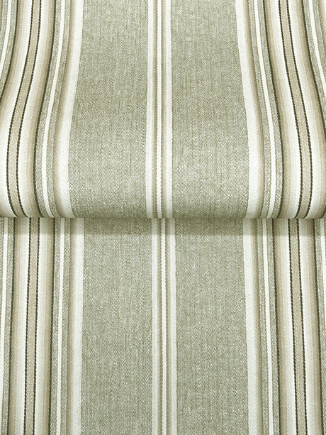 Chesapeake 4192-83121 Calvados Moss Linen Stripe Wallpaper