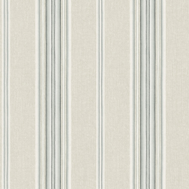 Chesapeake 4192-83122 Calvados Turquoise Linen Stripe Wallpa