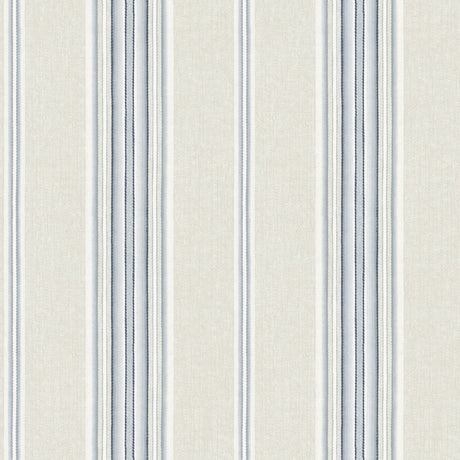 Chesapeake 4192-83123 Calvados Blue Linen Stripe Wallpaper