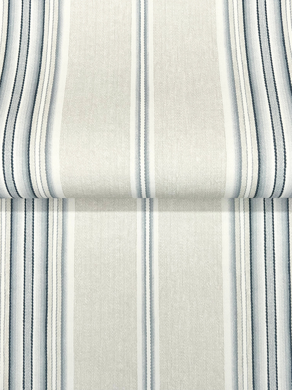 Chesapeake 4192-83123 Calvados Blue Linen Stripe Wallpaper