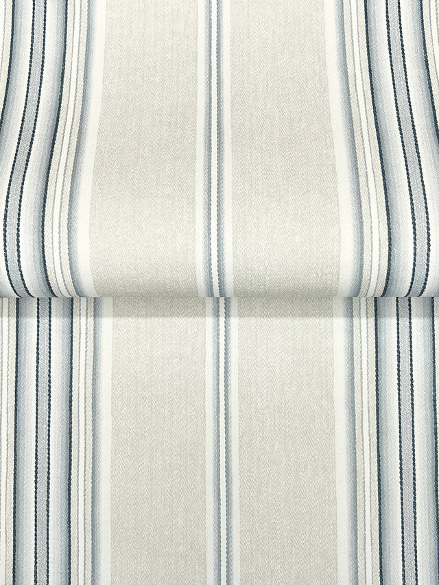 Chesapeake 4192-83123 Calvados Blue Linen Stripe Wallpaper