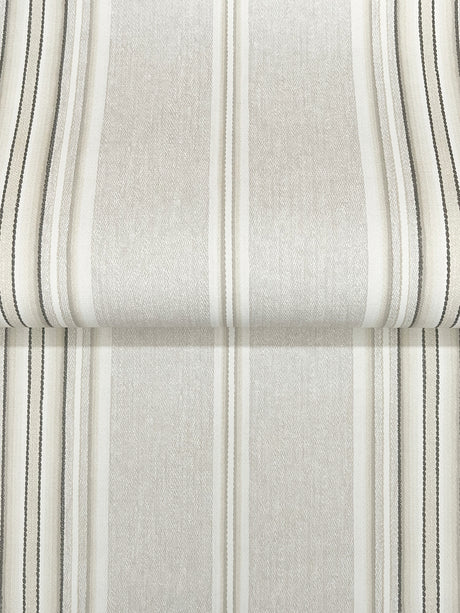 Chesapeake 4192-83124 Calvados Grey Linen Stripe Wallpaper