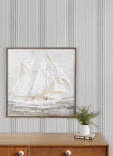 Chesapeake 4192-83124 Calvados Grey Linen Stripe Wallpaper