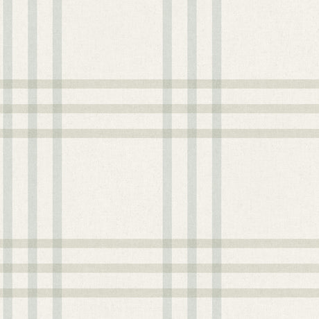 Chesapeake 4192-83400 Fletcher Aqua Plaid Wallpaper