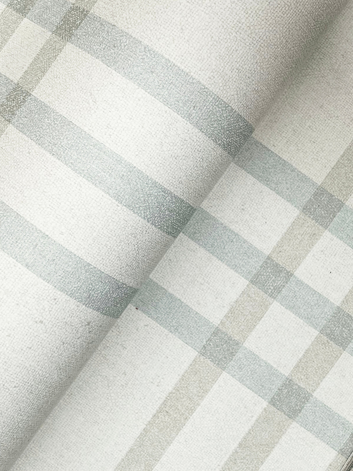 Chesapeake 4192-83400 Fletcher Aqua Plaid Wallpaper