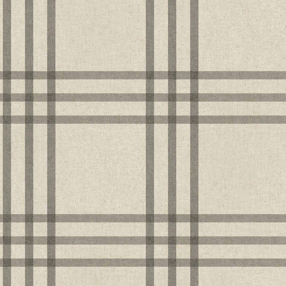 Chesapeake 4192-83403 Fletcher Black Plaid Wallpaper