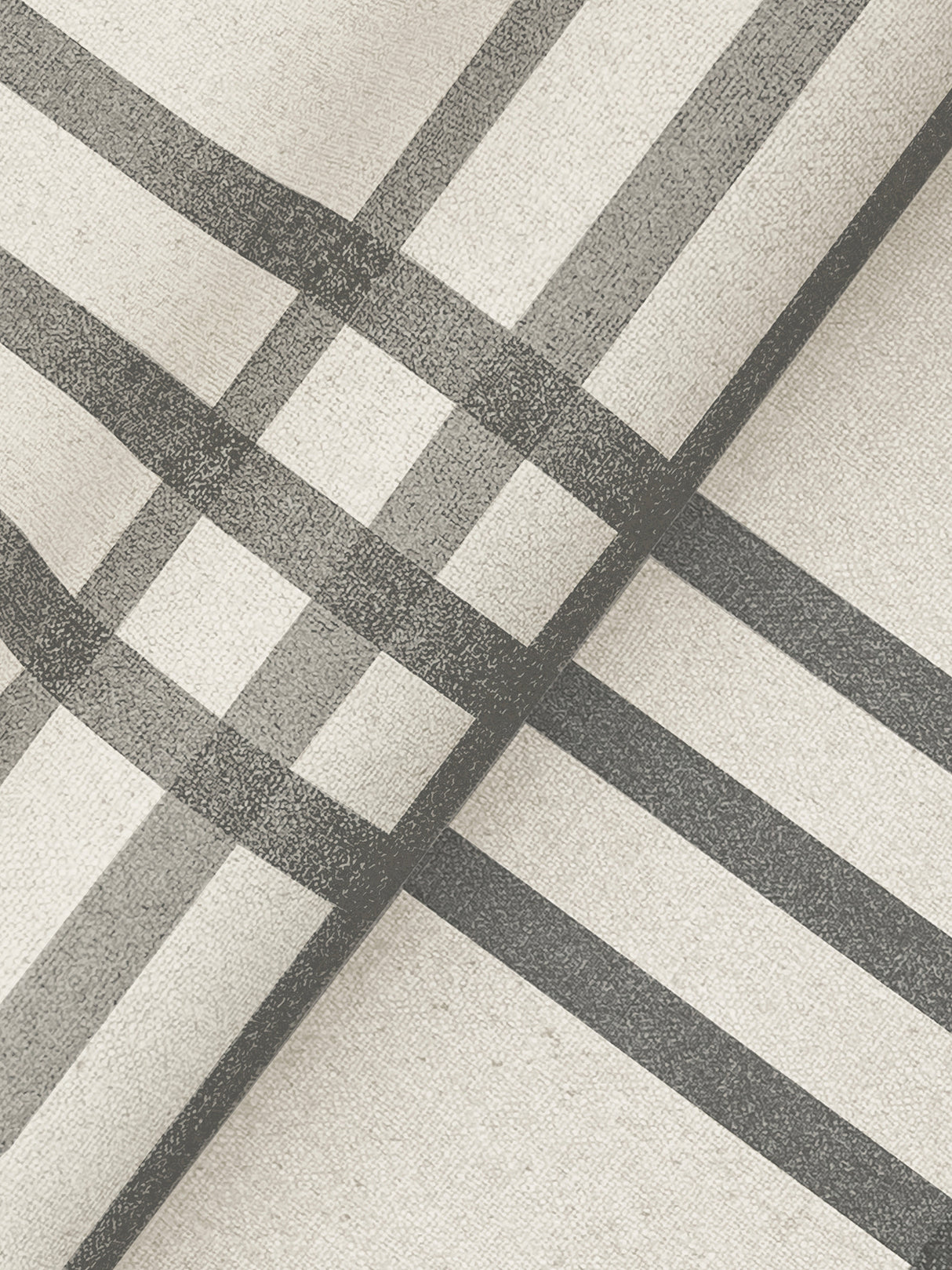 Chesapeake 4192-83403 Fletcher Black Plaid Wallpaper