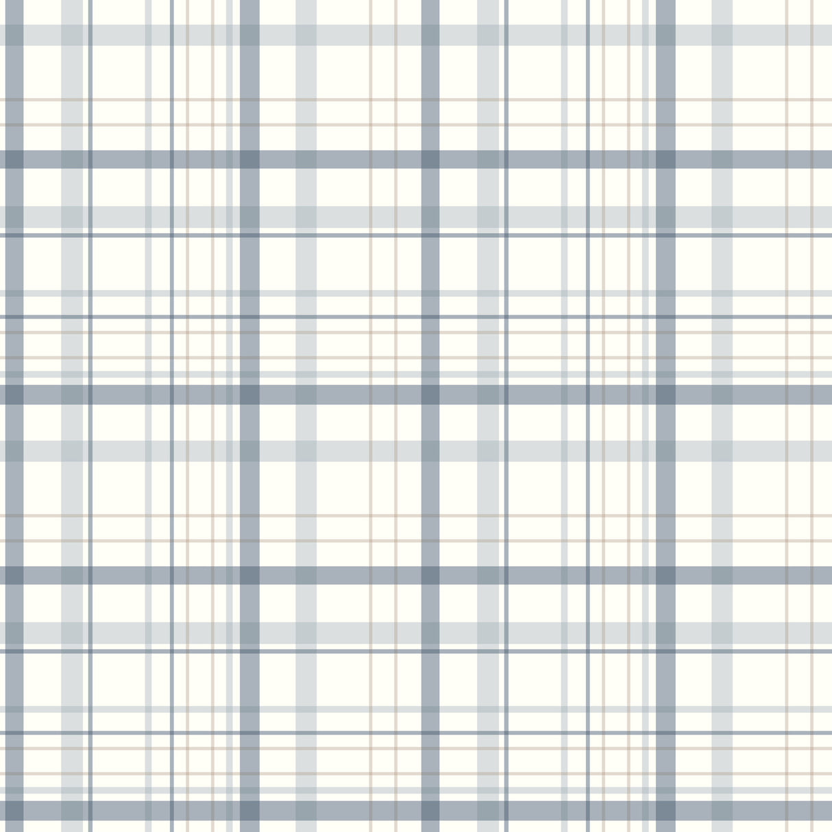 Chesapeake 4192-83406 Burgess Blue Plaid Wallpaper