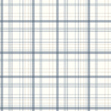 Chesapeake 4192-83406 Burgess Blue Plaid Wallpaper