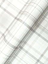 Chesapeake 4192-83407 Burgess Light Grey Plaid Wallpaper