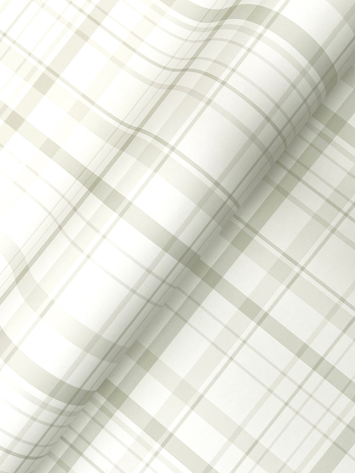 Chesapeake 4192-83408 Burgess Light Green Plaid Wallpaper