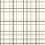 Chesapeake 4192-83409 Burgess Charcoal Plaid Wallpaper