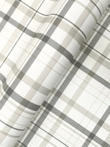 Chesapeake 4192-83409 Burgess Charcoal Plaid Wallpaper