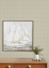Chesapeake 4192-83414 Prescott Taupe Glen Check Wallpaper