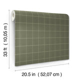 Chesapeake 4192-83415 Prescott Dark Green Glen Check Wallpap