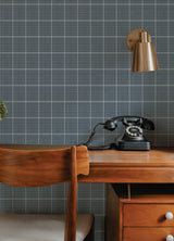Chesapeake 4192-83416 Prescott Navy Glen Check Wallpaper
