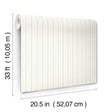 Chesapeake 4192-83425 Harville Aqua Double Stripe Wallpaper