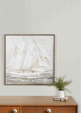 Chesapeake 4192-83425 Harville Aqua Double Stripe Wallpaper