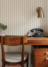 Chesapeake 4192-83428 Harville Maroon Double Stripe Wallpape