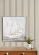 Chesapeake 4192-83428 Harville Maroon Double Stripe Wallpape