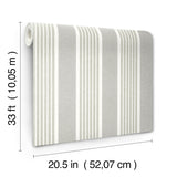 Chesapeake 4192-83432 Bingley Green Embellished Stripe Wallp