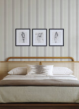 Chesapeake 4192-83432 Bingley Green Embellished Stripe Wallp