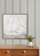 Chesapeake 4192-83432 Bingley Green Embellished Stripe Wallp