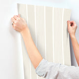Chesapeake 4192-83433 Bingley Beige Embellished Stripe Wallp