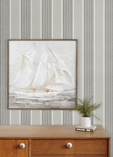 Chesapeake 4192-83435 Bingley Charcoal Embellished Stripe Wa